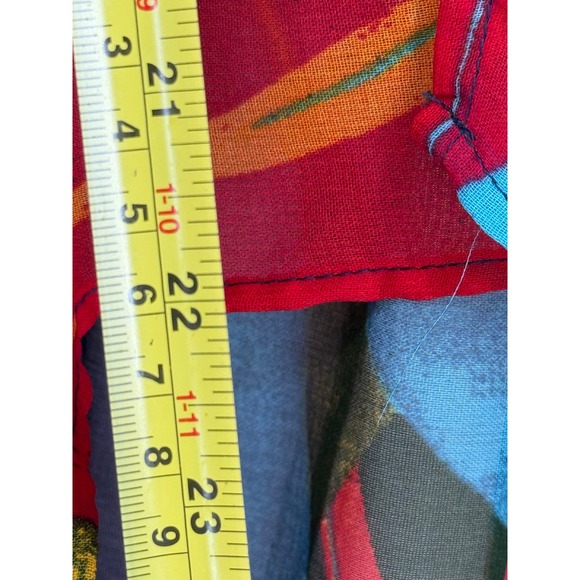 Live 4 Truth Womens Tropical High Low Tunic Top Sheer Boho Multicolor Sz XL - Picture 3 of 10